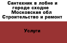 Сантехник в лобне и городе сходне - Московская обл. Строительство и ремонт » Услуги   . Московская обл.